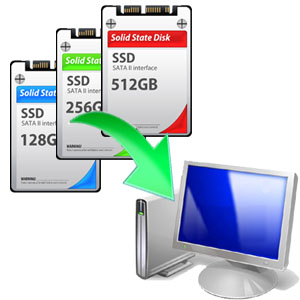 ハードディスクのSSD換装